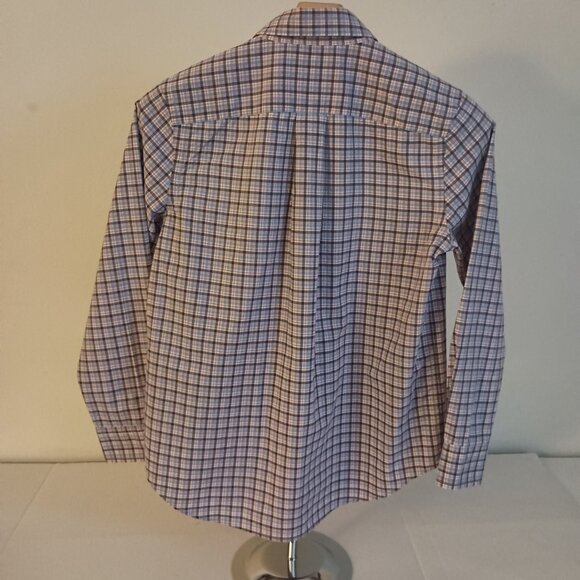 Ralph Lauren Plaid Button-Down Shirt Red White Blue Black Boys Size M 10–12 EUC - Picture 4 of 16